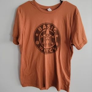Starbucks Basic Witch Pumpkin fall tee